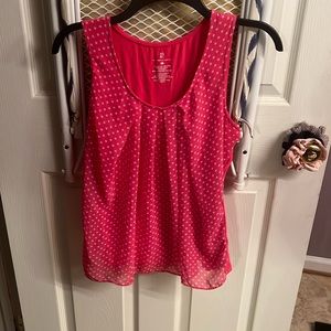 Women’s NY & Co. Size Medium. Pink polka dot.